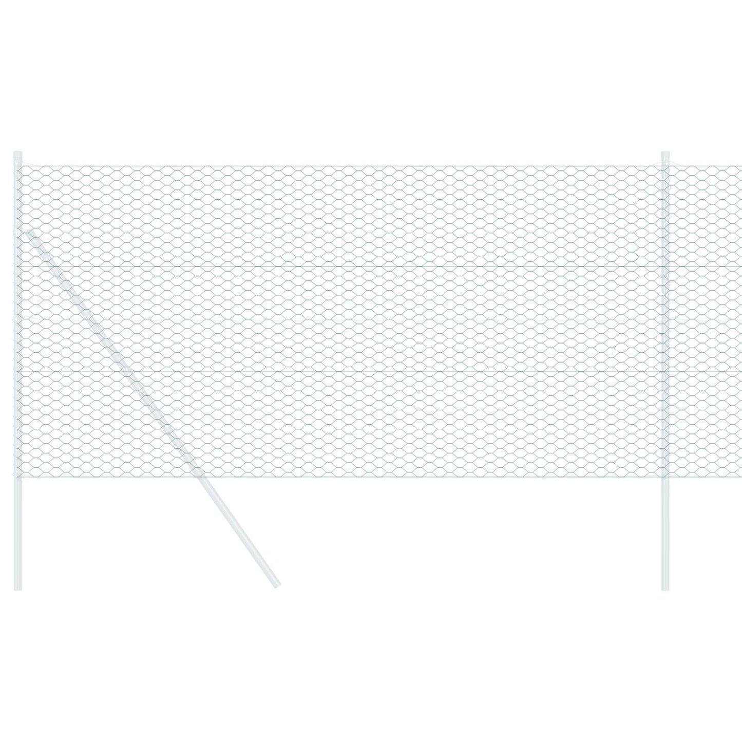 Hexagonzaun Grün 1,2 x 10 m PVC