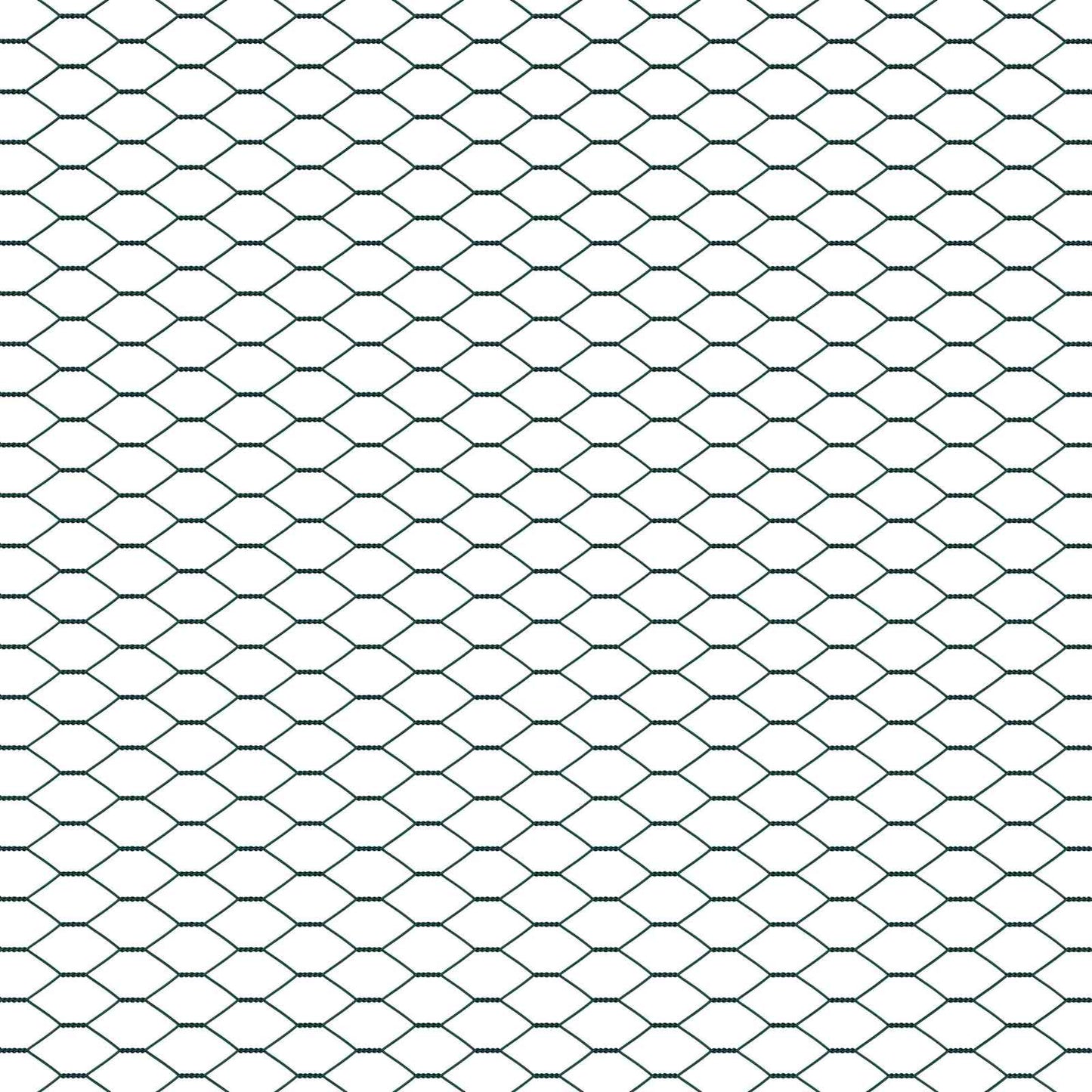 vidaXL Clôture hexagonale verte 1,4 x 10 m PVC