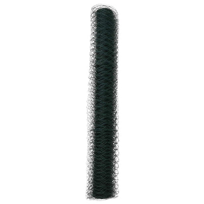 vidaXL Clôture hexagonale verte 1,4 x 10 m PVC
