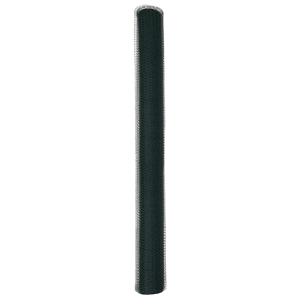 vidaXL Grillage hexagonal vert 1,5 x 10 m PVC