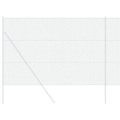 vidaXL Hexagonzaun Grün 1,5 x 50 m PVC