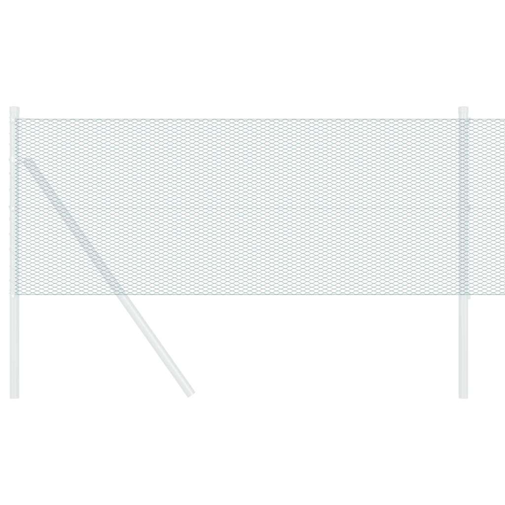 vidaXL Hexagonzaun Grün 0,4 x 100 m PVC