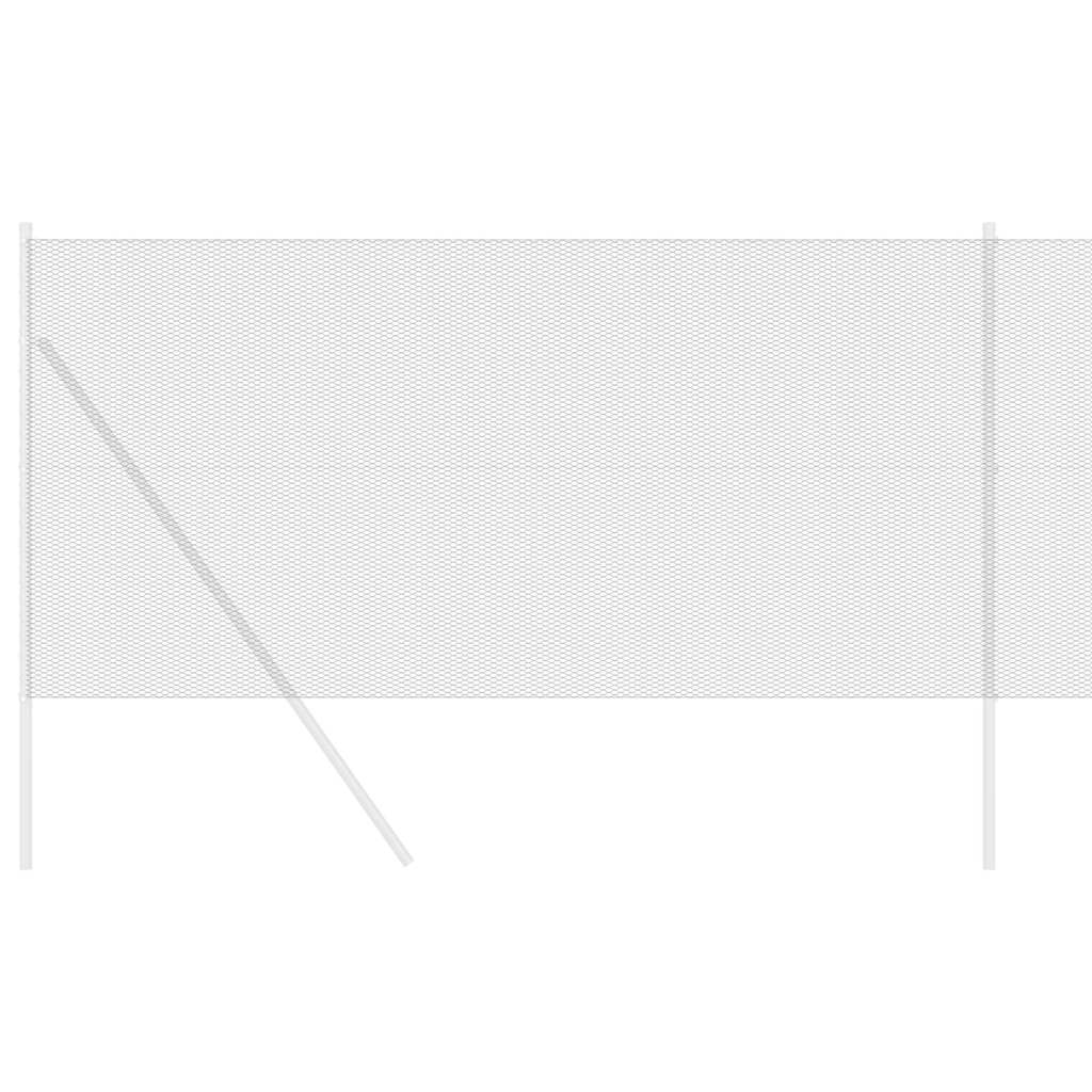 Hexagonzaun Grau 1,4 x 10 m PVC