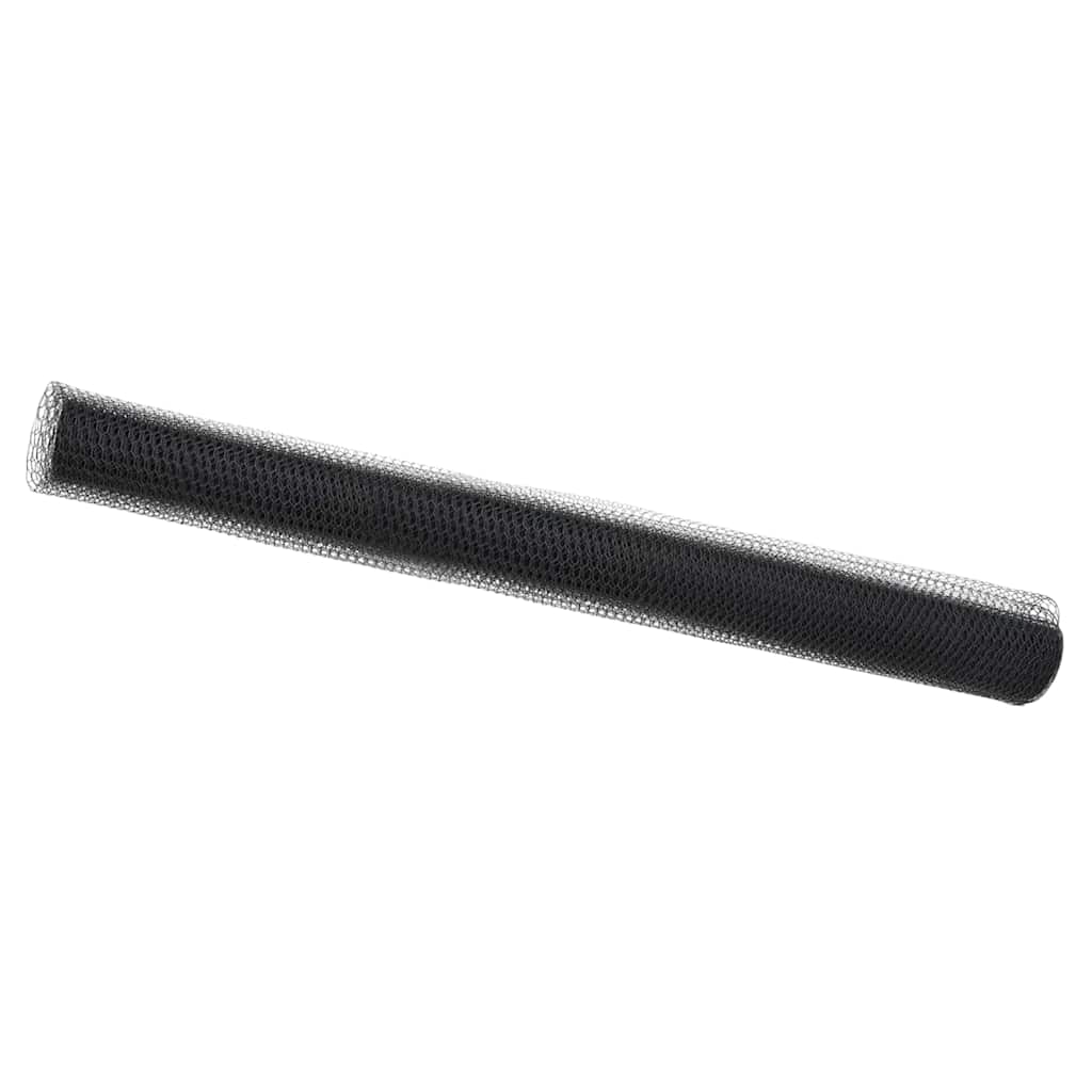 vidaXL Hexagonzaun Grau 1,6 x 10 m PVC