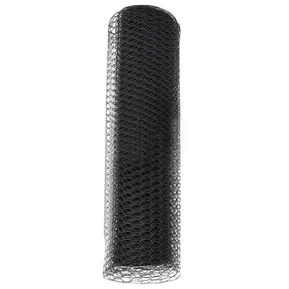 vidaXL Hexagonzaun Grau 0,5 x 50 m PVC