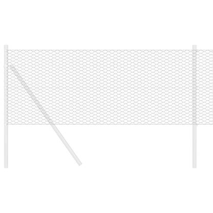vidaXL Hexagonzaun Grau 0,5 x 50 m PVC