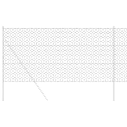Hexagonzaun Grau 1,2 x 50 m PVC