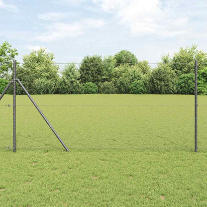 vidaXL Hexagonzaun Grau 1,4 x 50 m PVC
