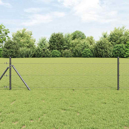 vidaXL Hexagonzaun Grau 0,5 x 100 m PVC