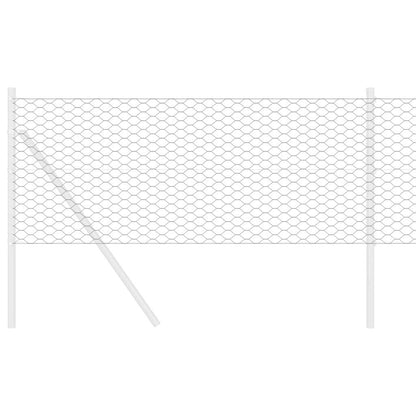 vidaXL Hexagonzaun Grau 0,5 x 100 m PVC