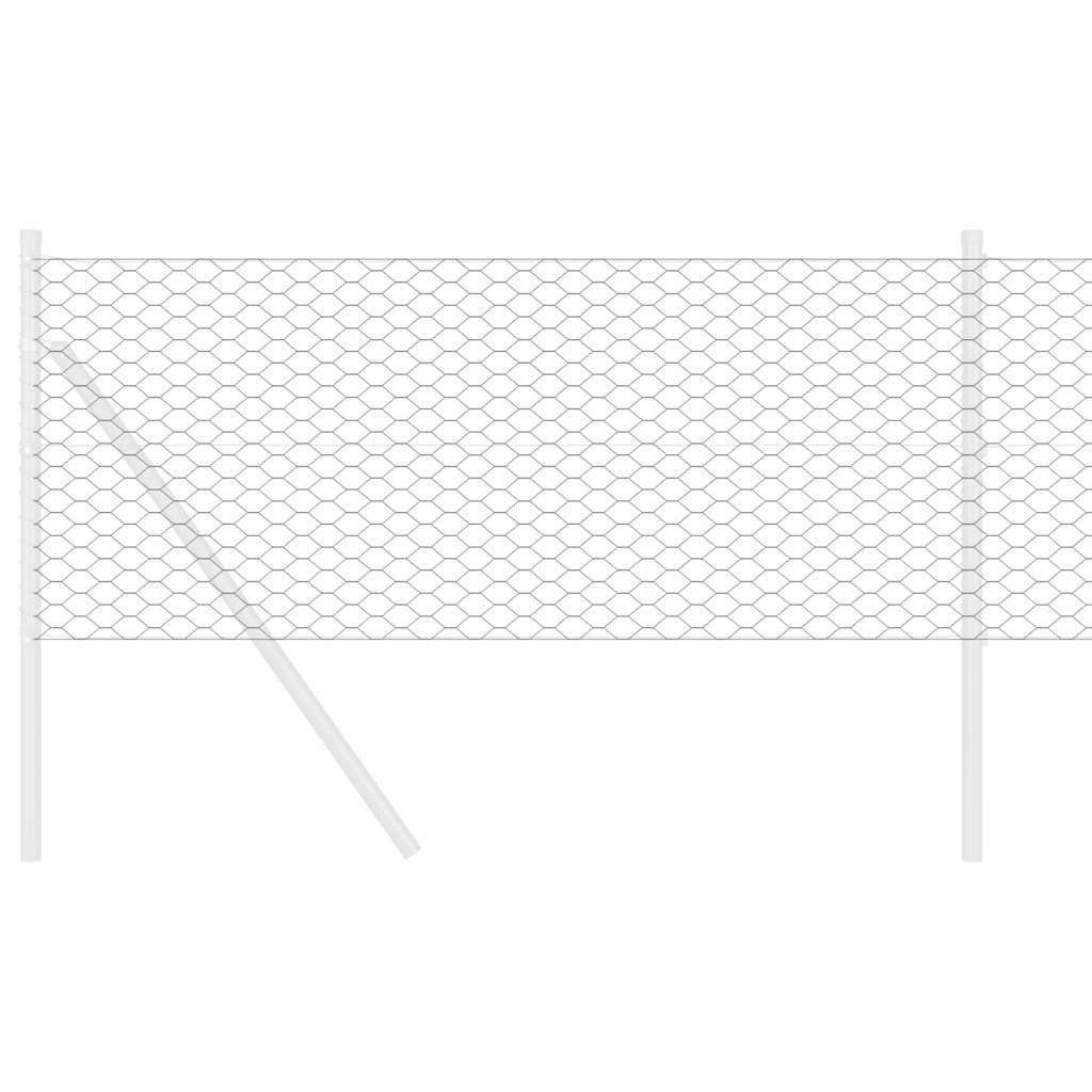 vidaXL Hexagonzaun Grau 0,6 x 100 m PVC