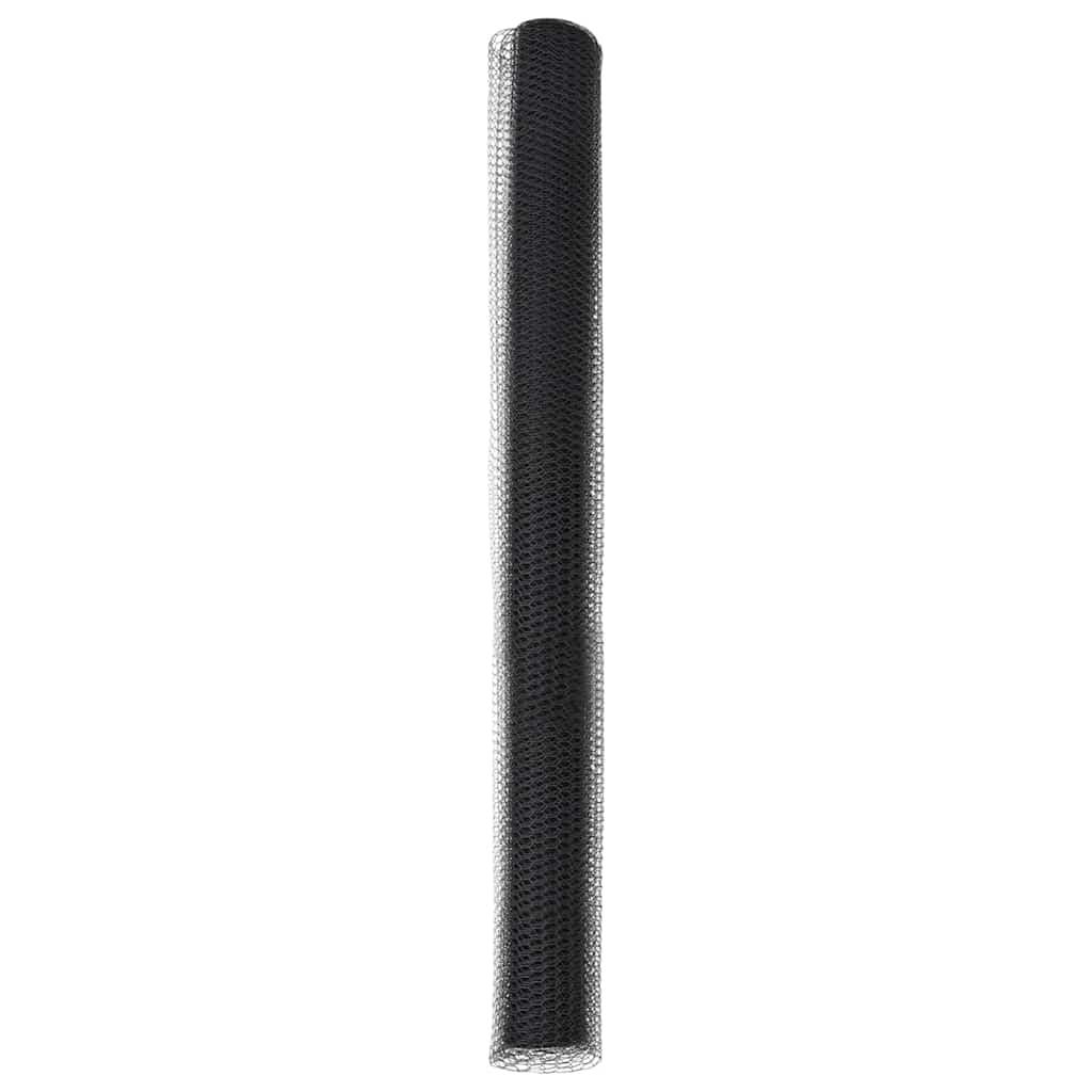 vidaXL Clôture hexagonale grise 1,6 x 100 m PVC