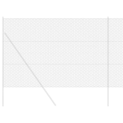 vidaXL Clôture hexagonale grise 1,6 x 100 m PVC