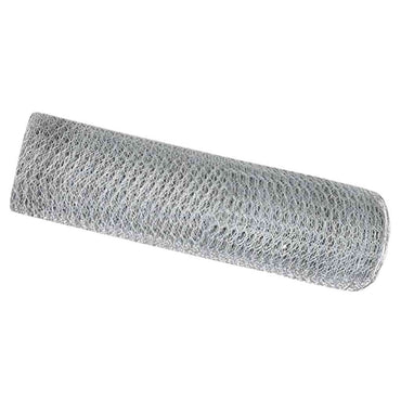 vidaXL Hexagonzaun Silber 0,4 x 10 m Verzinkter Stahl