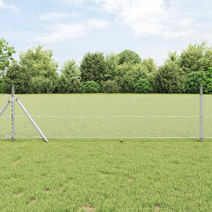 vidaXL Clôture hexagonale argentée 0,5 x 10 m Acier galvanisé