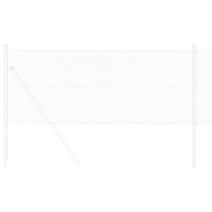 vidaXL Clôture hexagonale argentée 0,5 x 10 m Acier galvanisé