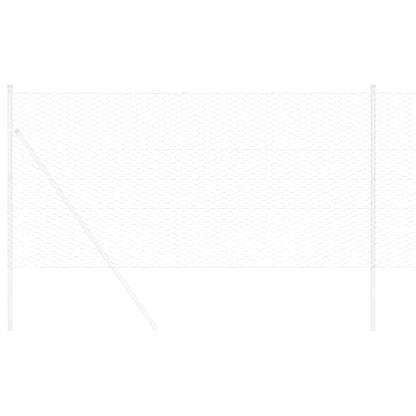 vidaXL Hexagonzaun Silber 0,8 x 10 m Verzinkter Stahl