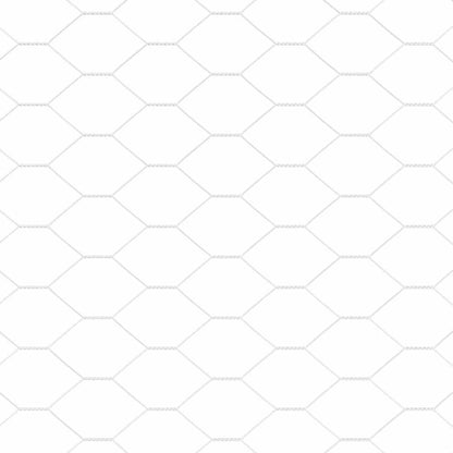 Hexagonzaun Silber 1 x 10 m Verzinkter Stahl