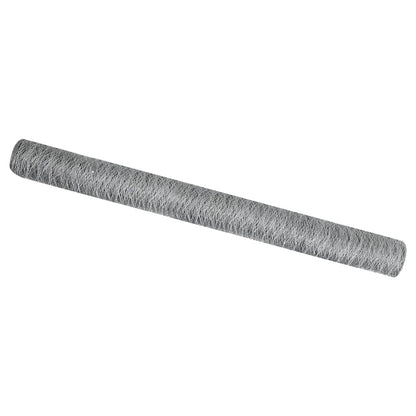 vidaXL Hexagonzaun Silber 1,5 x 10 m Verzinkter Stahl
