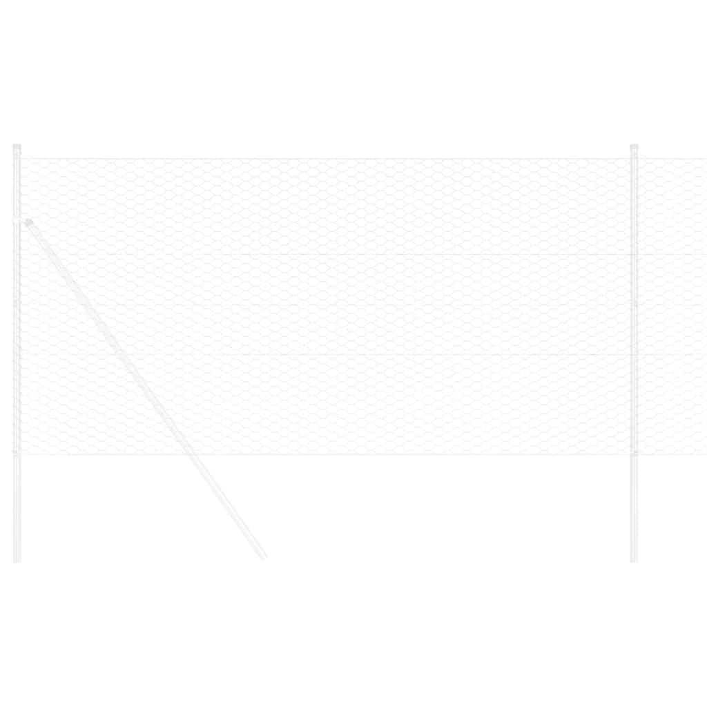 Hexagonzaun Silber 1 x 100 m Verzinkter Stahl