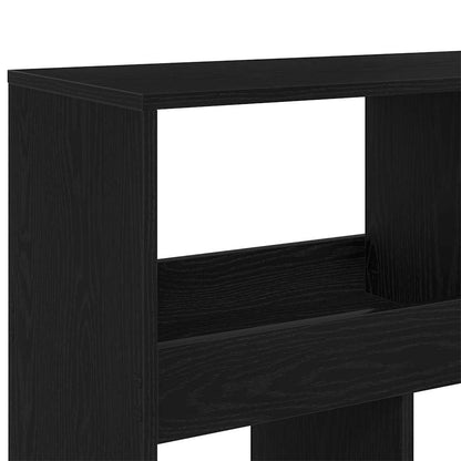 vidaXL Bücherregal 2 pcs Schwarz Eichen-Optik 100 x 33 x 93.75 cm