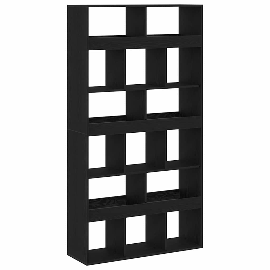 vidaXL Bücherregal 2 pcs Schwarz Eichen-Optik 100 x 33 x 93.75 cm