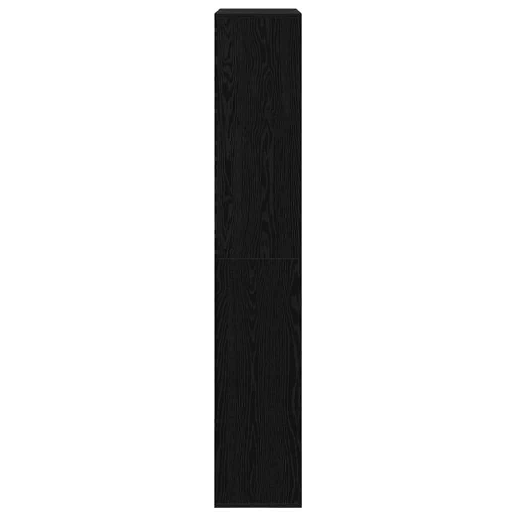 vidaXL Bücherregal 2 pcs Schwarz Eichen-Optik 100 x 33 x 93.75 cm