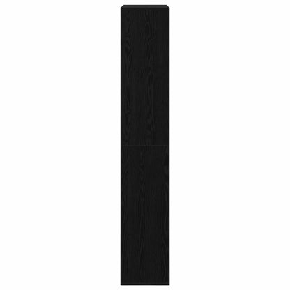 vidaXL Bücherregal 2 pcs Schwarz Eichen-Optik 100 x 33 x 93.75 cm