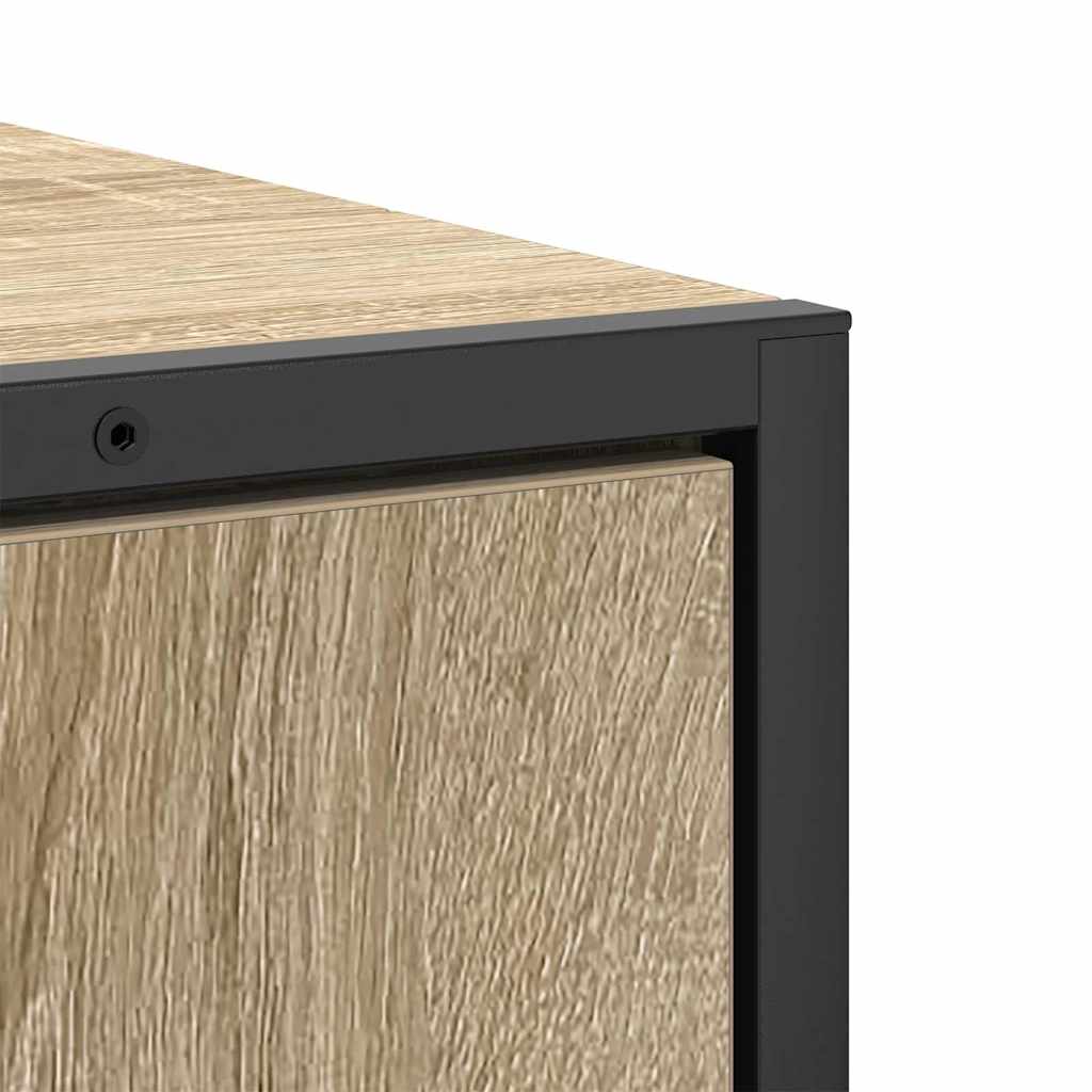 Badezimmermöbel-Set mit Regal mit Tür 3 pcs Braun Holzwerkstoff