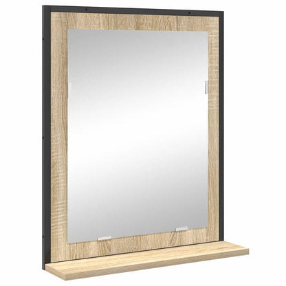 vidaXL Badezimmermöbel-Set mit Regal mit Tür 3 pcs Braun Holzwerkstoff
