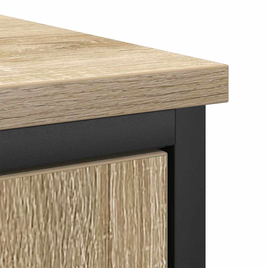 vidaXL Badezimmermöbel-Set mit Regal mit Tür 3 pcs Braun Holzwerkstoff