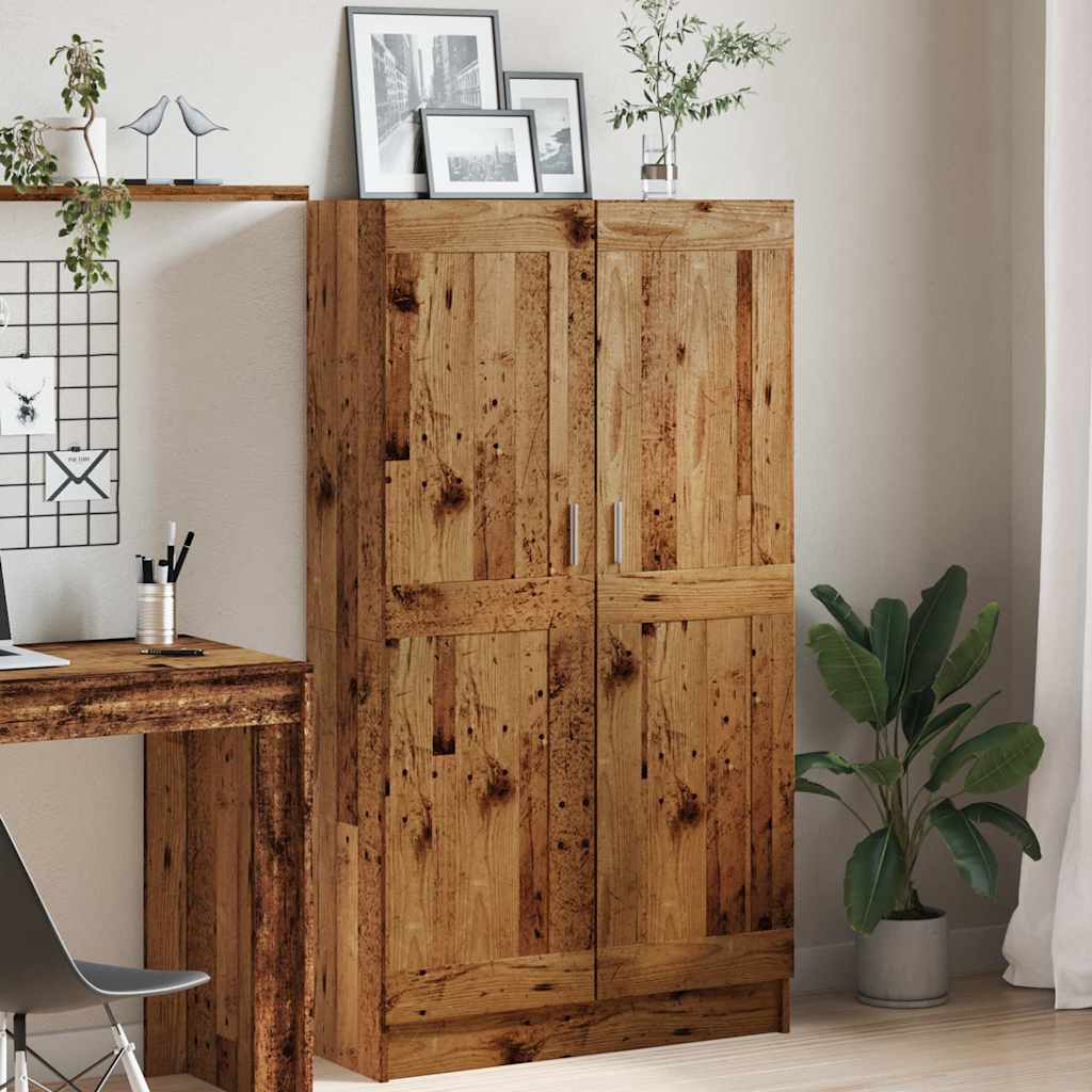 vidaXL Bibliothèque aspect bois de récupération 82,5x30,5x150 cm Bois d'ingénierie