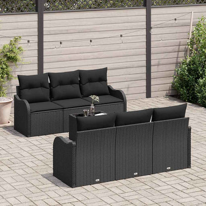 Gartensofa-set Schwarz 55 x 55 x 37 cm Poly-Rattan