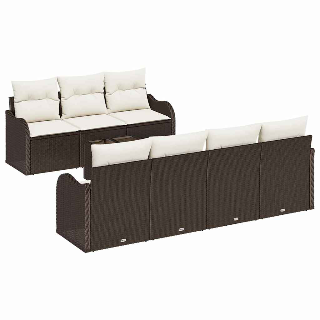 Gartensofa-set Braun 55 x 55 x 37 cm Poly-Rattan