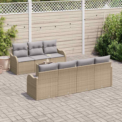 Gartensofa-set Beige 55 x 55 x 37 cm Poly-Rattan