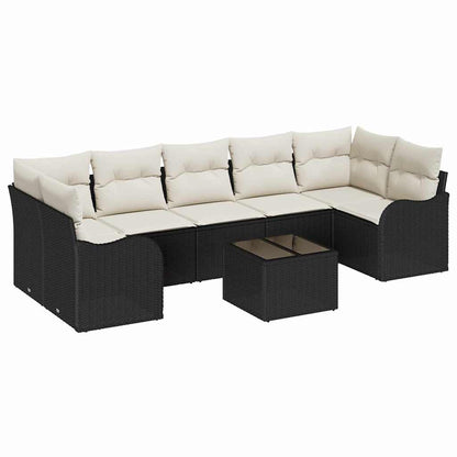 Gartensofa-set Schwarz 55 x 55 x 37 cm Poly-Rattan