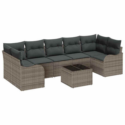 Gartensofa-set Grau 55 x 55 x 37 cm Poly-Rattan