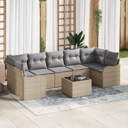Gartensofa-set Beige 55 x 55 x 37 cm Poly-Rattan