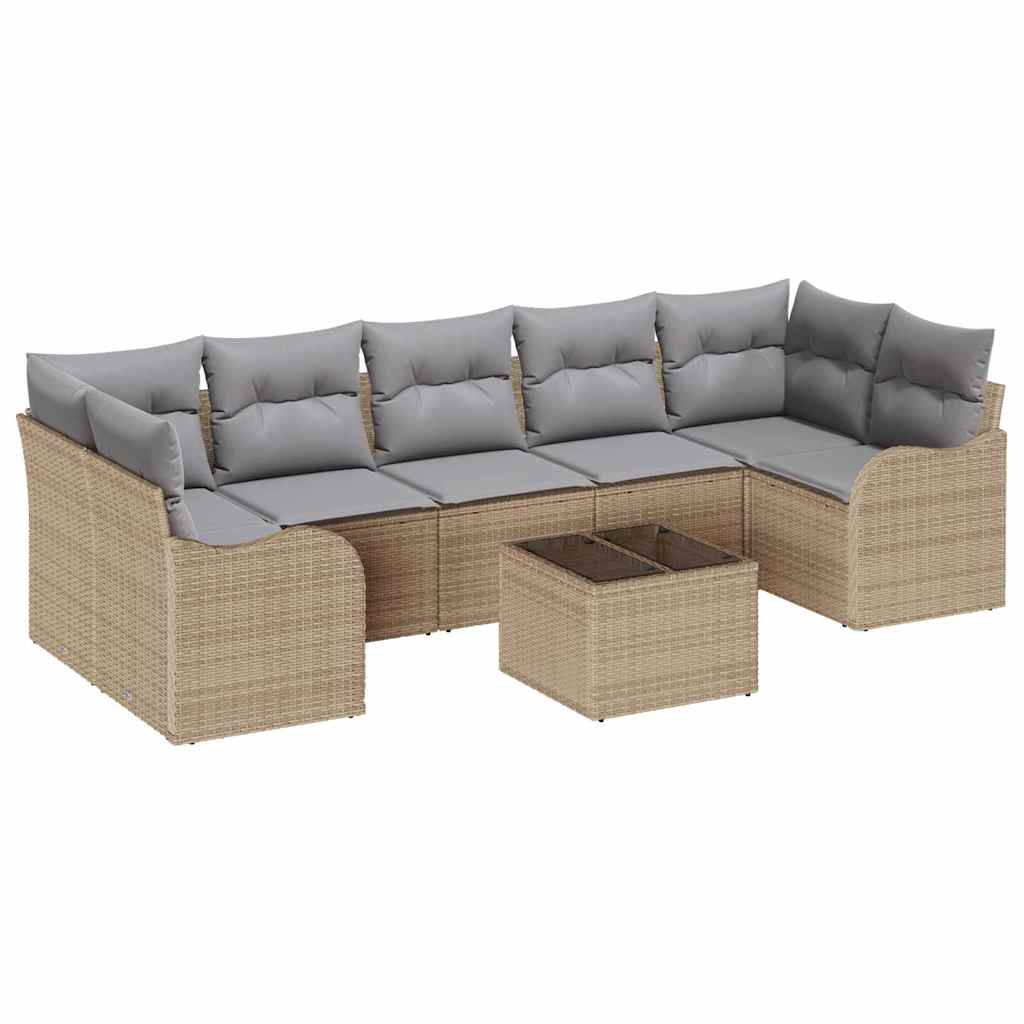 Gartensofa-set Beige 55 x 55 x 37 cm Poly-Rattan