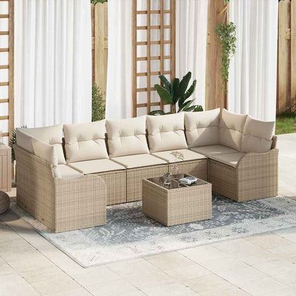 Gartensofa-set Beige 55 x 55 x 37 cm Poly-Rattan