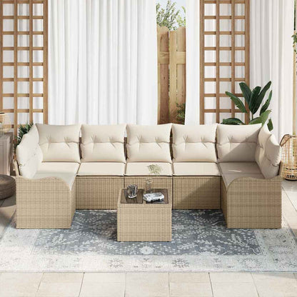 Gartensofa-set Beige 55 x 55 x 37 cm Poly-Rattan