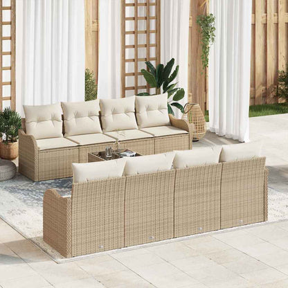 Gartensofa-set Beige 55 x 55 x 37 cm Poly-Rattan