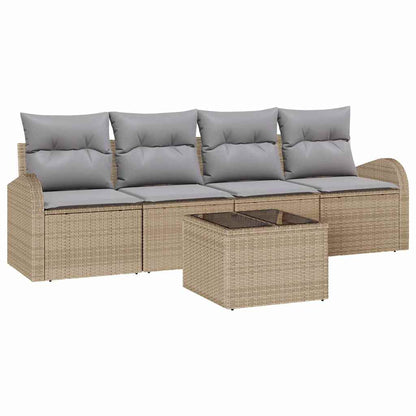 Gartensofa-set Beige 55 x 55 x 37 cm Poly-Rattan