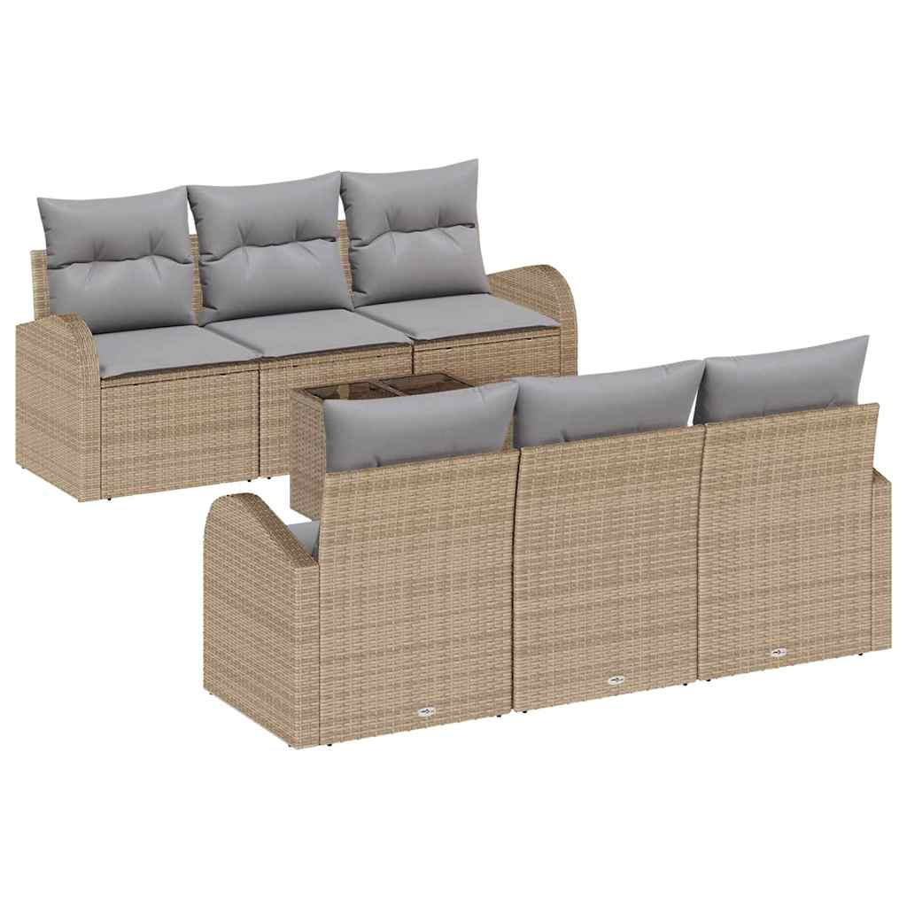 Gartensofa-set Beige 55 x 55 x 37 cm Poly-Rattan