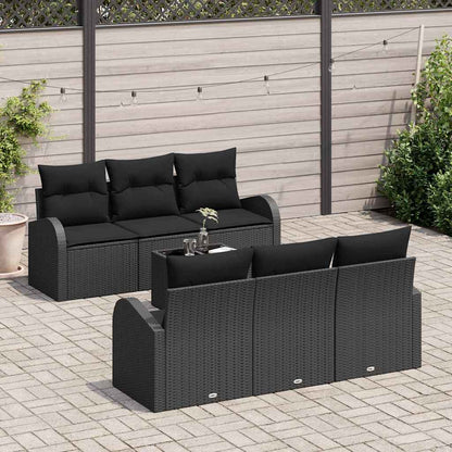 Gartensofa-set Schwarz 55 x 55 x 37 cm Poly-Rattan