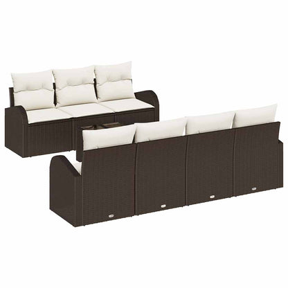 Gartensofa-set Braun 55 x 55 x 37 cm Poly-Rattan