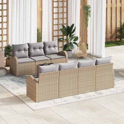 Gartensofa-set Beige 55 x 55 x 37 cm Poly-Rattan