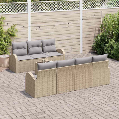 Gartensofa-set Beige 55 x 55 x 37 cm Poly-Rattan