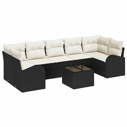 Gartensofa-set Schwarz 55 x 55 x 37 cm Poly-Rattan