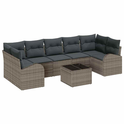 Gartensofa-set Grau 55 x 55 x 37 cm Poly-Rattan